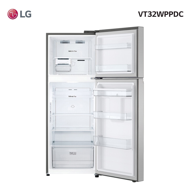 Refrigerador LG Inverter 340l Vt32wppdc Color Gris Refrigerador Lg Inverter 340l Vt32wppdc Color Gris
