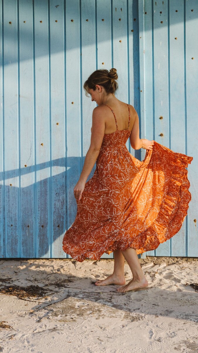 Vestido Avelia - Naranja 