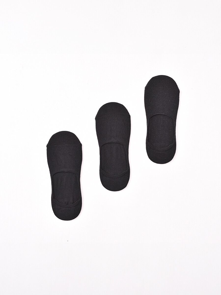 MEDIA INVISIBLE PACK X 3 - NEGRO 