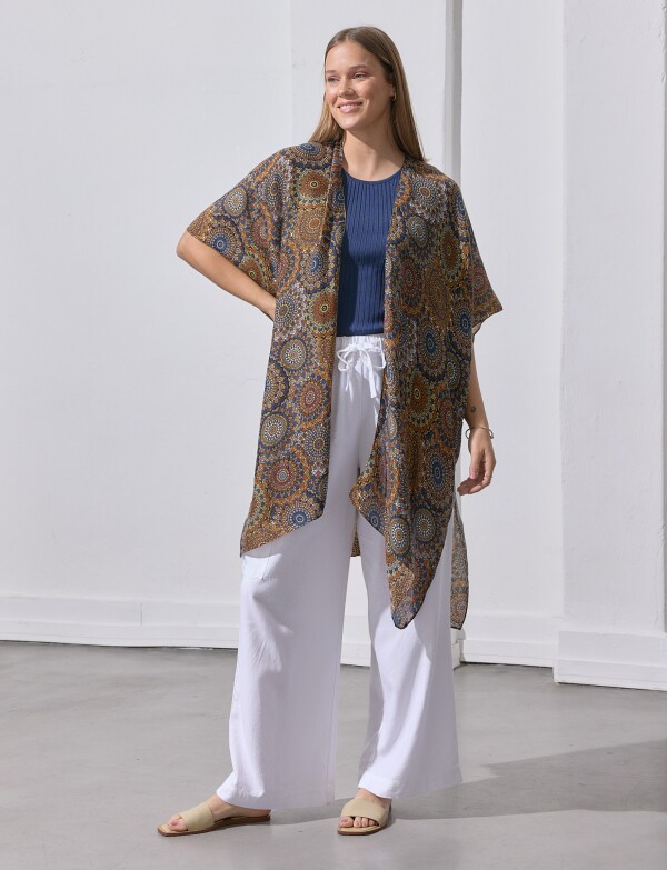 Kimono Printed MULTI/ANARANJADO