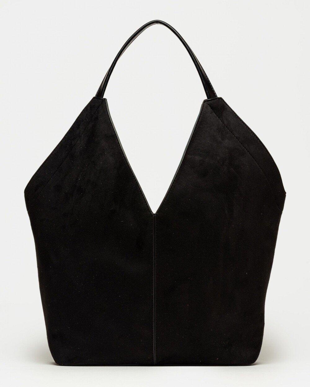 Bolso Josephine en efecto gamuza Negro