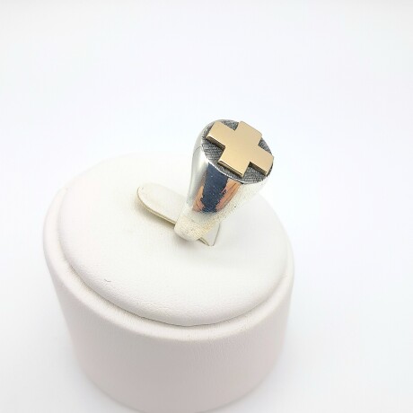 Anillo de plata 925 y oro 10 ktes, AUXILIAR DE ENFERMERÍA. Anillo de plata 925 y oro 10 ktes, AUXILIAR DE ENFERMERÍA.