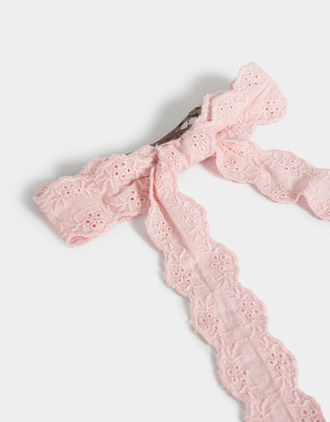 Hebillas Francesas Con moño Hebilla Francesa Moño - Rosa Claro