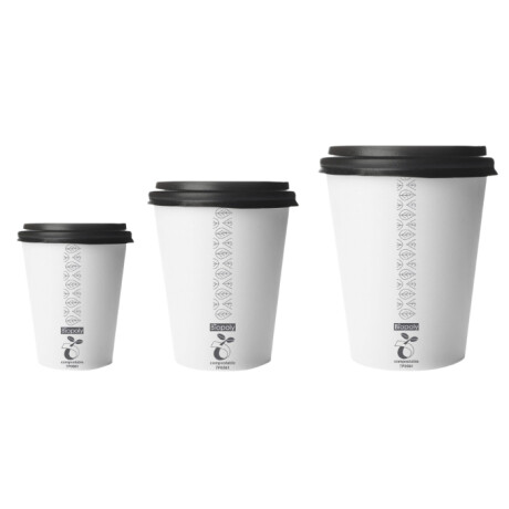 TAPA 1000 UNIDADES 6 OZ COMPOSTABLE BIODEGRADABLE CAFE JUGO 5850