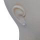 Caravanas en oro 18k blanco y brillantes Caravanas en oro 18k blanco y brillantes