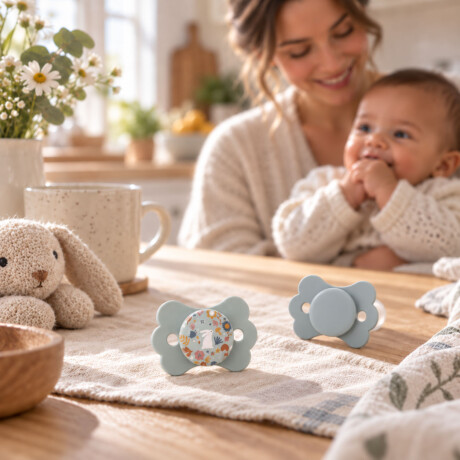 Chupete X2 Bebé 6-18M Fisiológico SX PRO Suavinex Wonderland Celeste