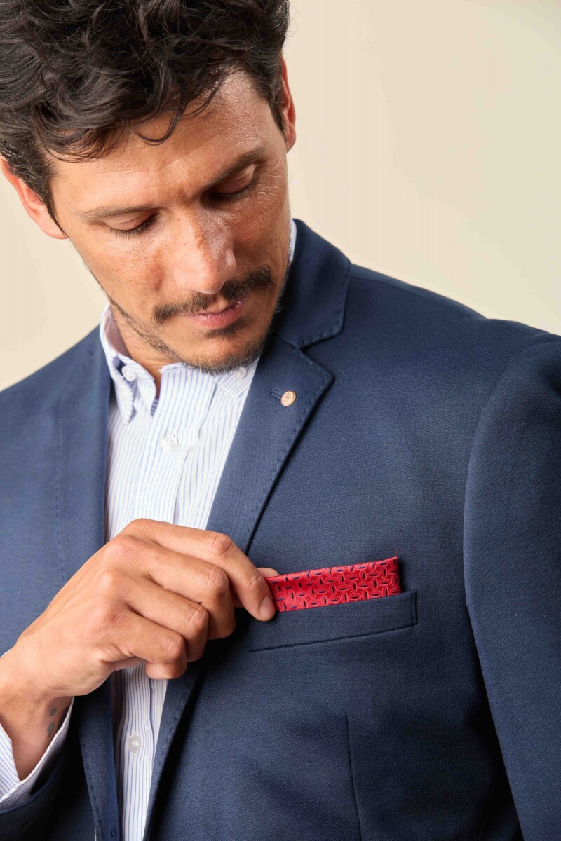 Pañuelo Bolsillo - Rojo y Azul 