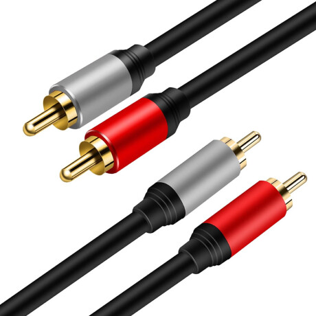 Cable 2 Rca 7 Metros Profesional Metalico Baño Oro Filtros Cable 2 Rca 7 Metros Profesional Metalico Baño Oro Filtros
