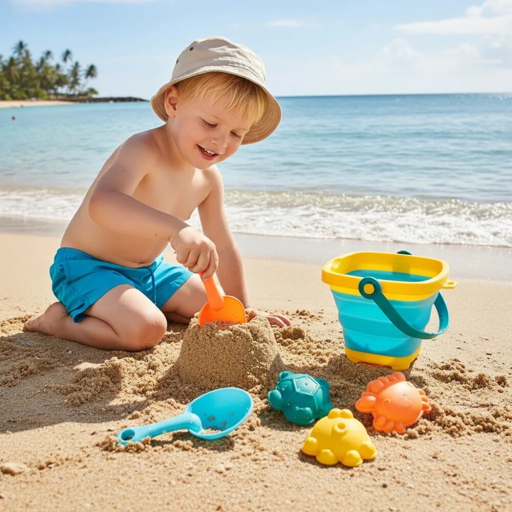 Set playa HUANGER balde y formas Set playa HUANGER balde y formas