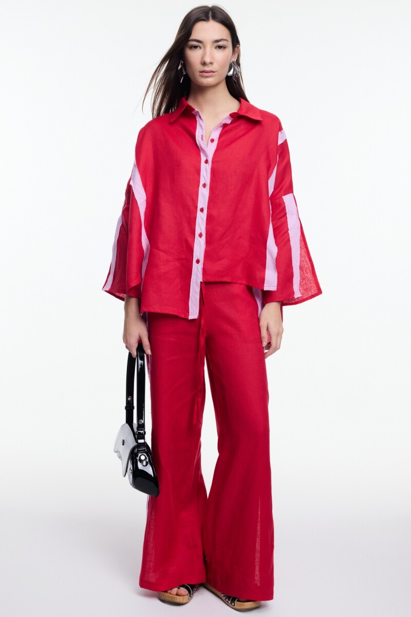 PANTALON TIRAS Rojo