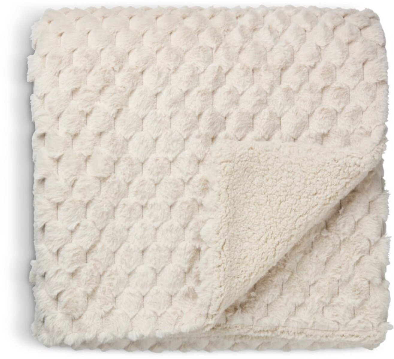 Manta throw HVIDBLOMME 150x200 pelo beige 