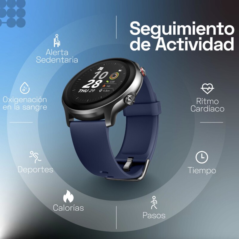 Reloj Inteligente Smartwatch Cubitt Ct4g-55 Gris