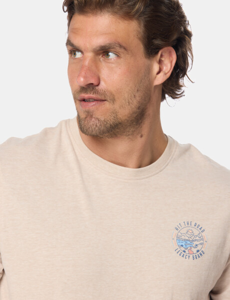 REMERA ESTAMPADA Beige