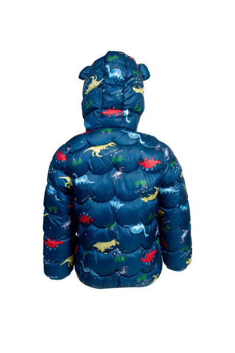 Campera estampada Azul