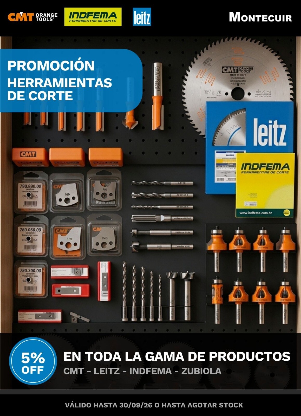 Descuento Herramientas de corte