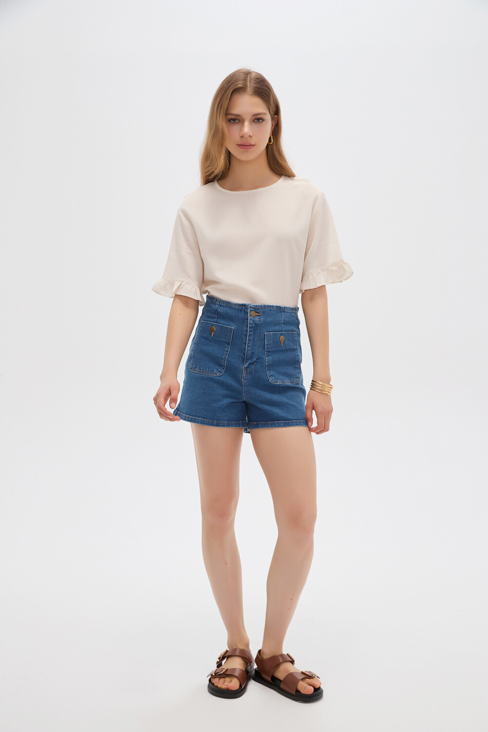 Short Tarei Azul Medio