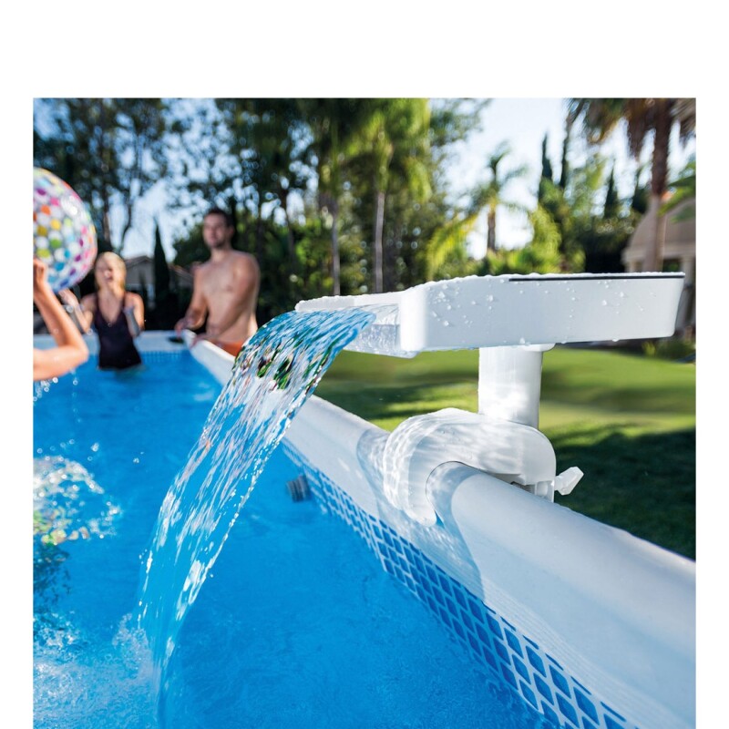 INTEX CASCADA DE AGUA LED MULTICOLOR GENERACION ELECTRICA PISCINAS ESTRUCTURALES Intex Cascada De Agua Led Multicolor Generacion Electrica Piscinas Estructurales