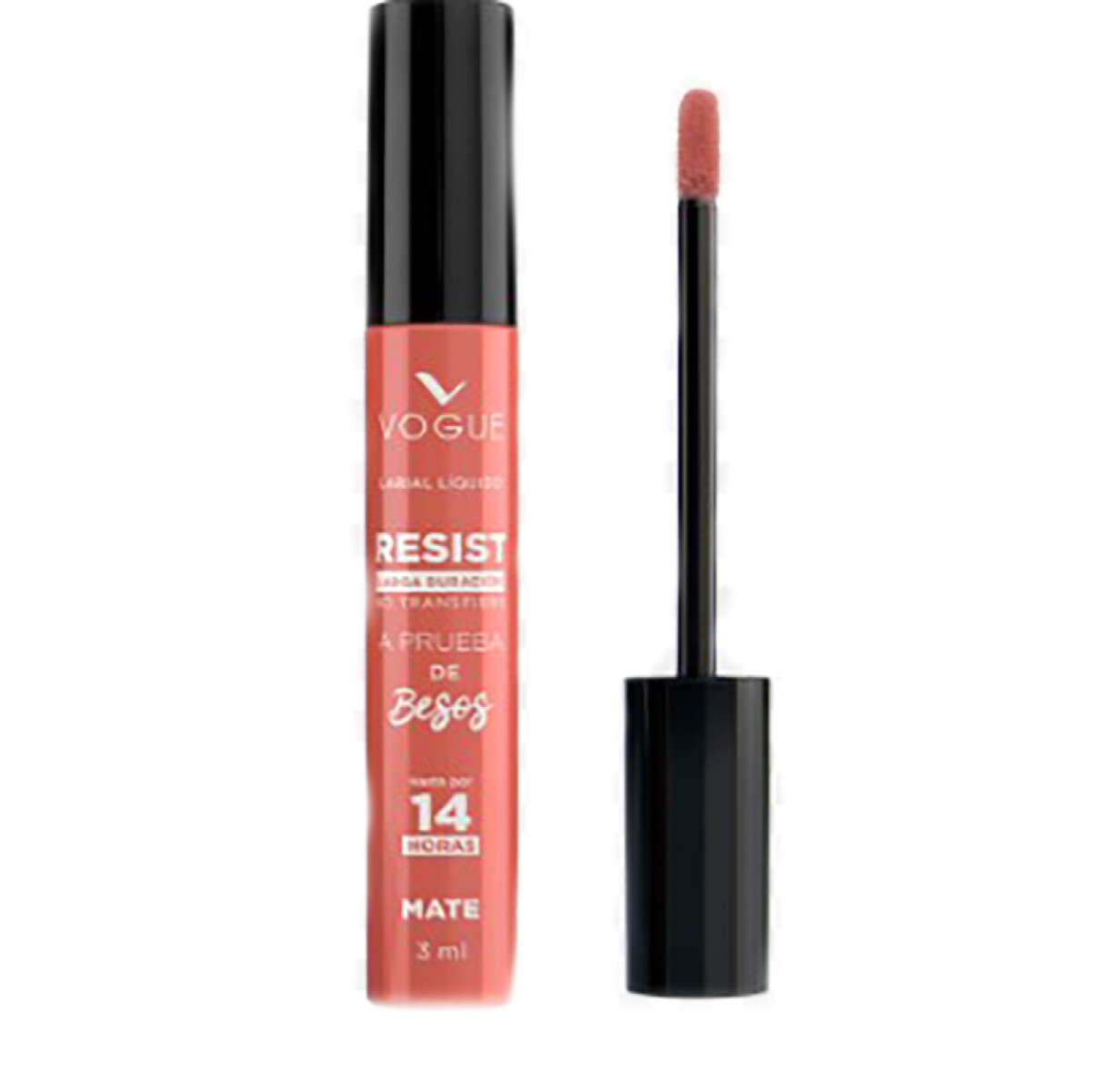 Labial líquido resist a prueba de besos Vogue - Tono Elegante 