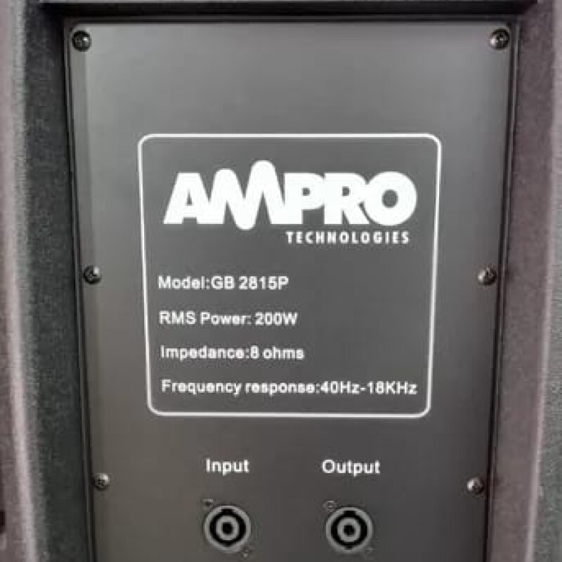 Ampro parlante bafle pasivo 15" 200w rms - GB2815P Ampro parlante bafle pasivo 15" 200w rms - GB2815P