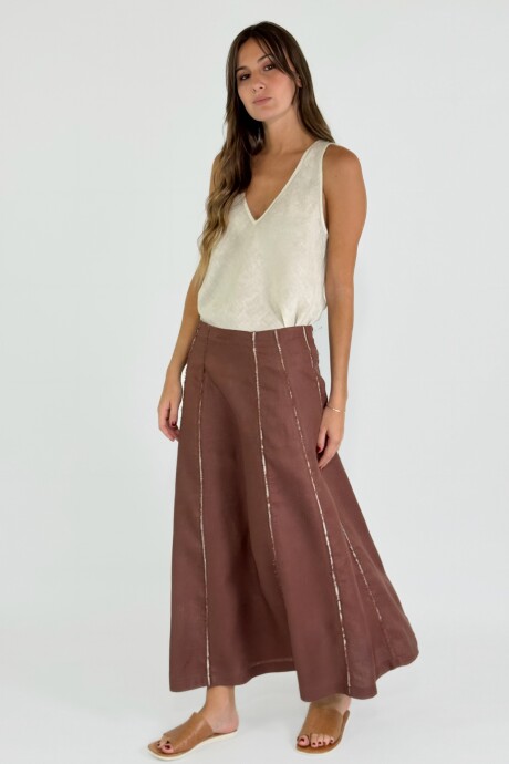 POLLERA LEANDRA Marron