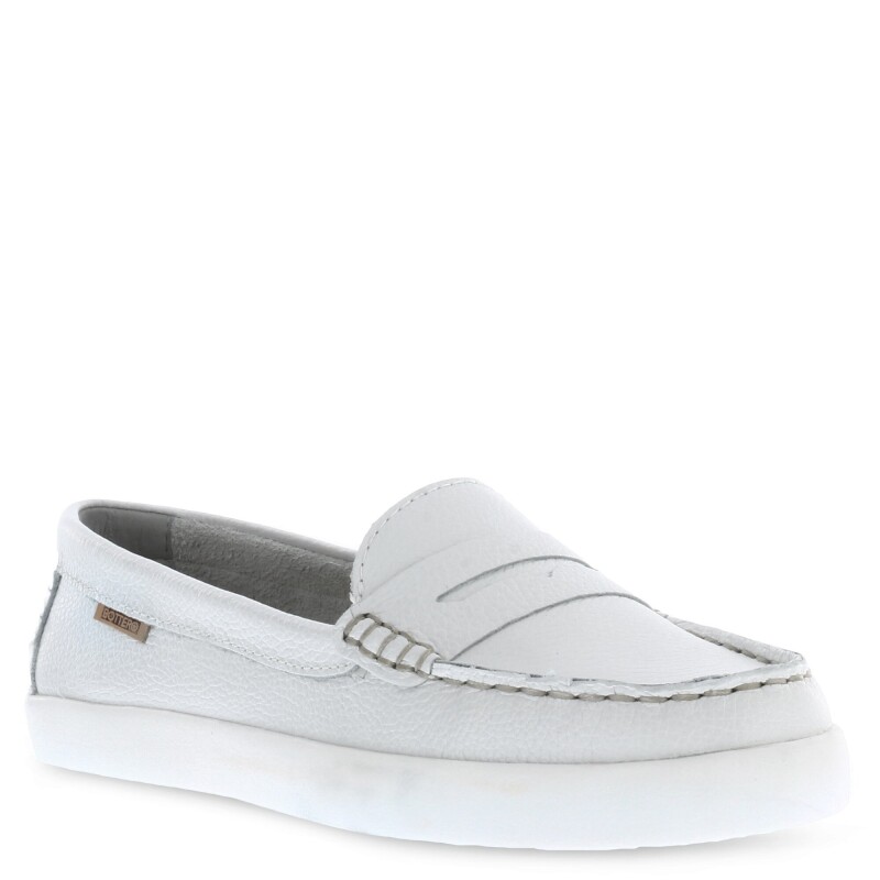 Zapatos de Mujer Bottero Mocasin Casual Blanco