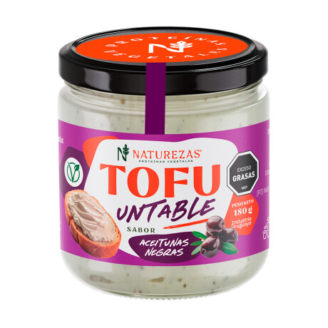 Tofu Untable Aceitunas Negras 180 Grs Tofu Untable Aceitunas Negras 180 Grs