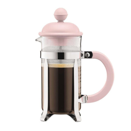 Cafetera 350Ml 3 Tazas Caffetiera Bodum Rosa/Cromo
