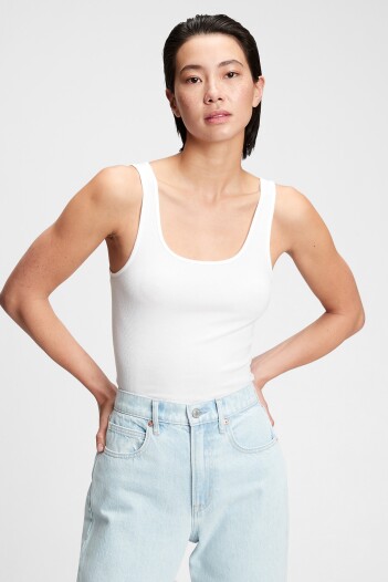 Musculosa Básica Mujer Optic White