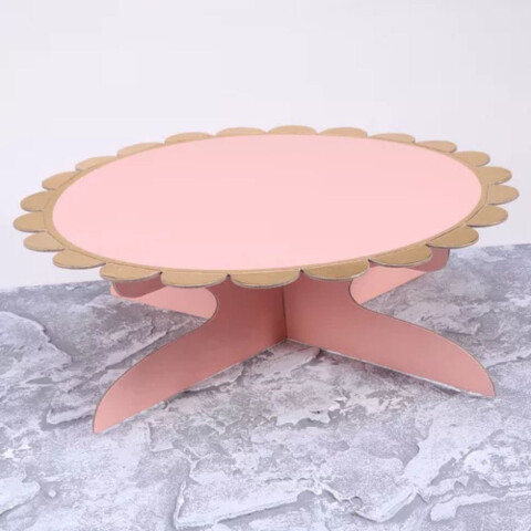 Soporte de Torta de Cartón Salmon