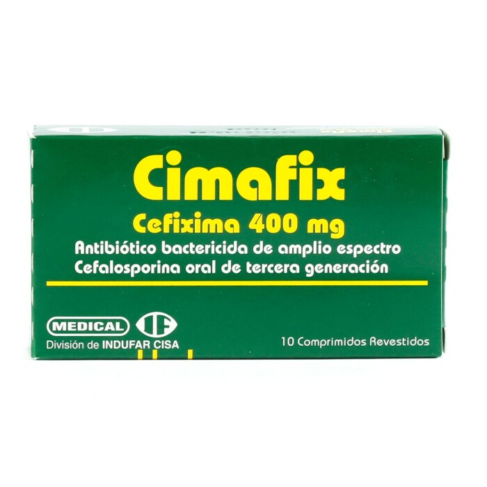 CIMAFIX 400 MG. CJ X 10 COMPRIMIDOS única
