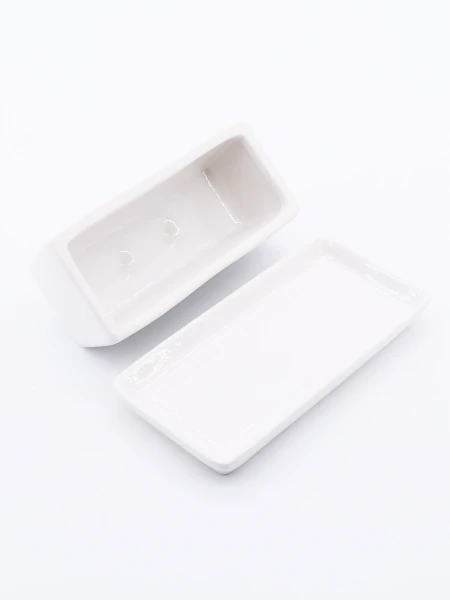 MANTEQUERA CERAMICA BUTTER BLANCO