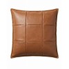 COJIN CUAD SIMIL CUERON CAMEL 45X45X15CM Unica