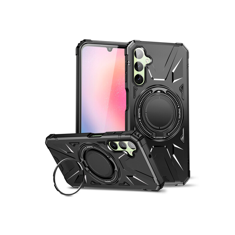 Protector para Samsung Galaxy A35 con anillo MagSafe negro Protector Para Samsung Galaxy A35 Con Anillo Magsafe Negro
