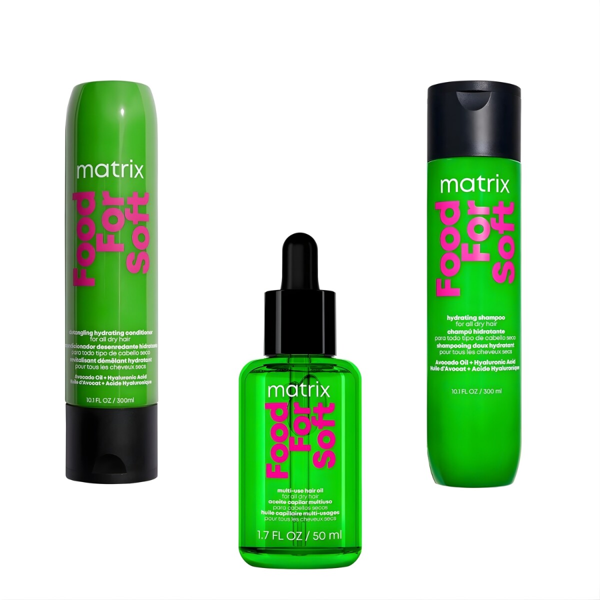 Pack Matrix Food For Soft para el cuidado del cabello 