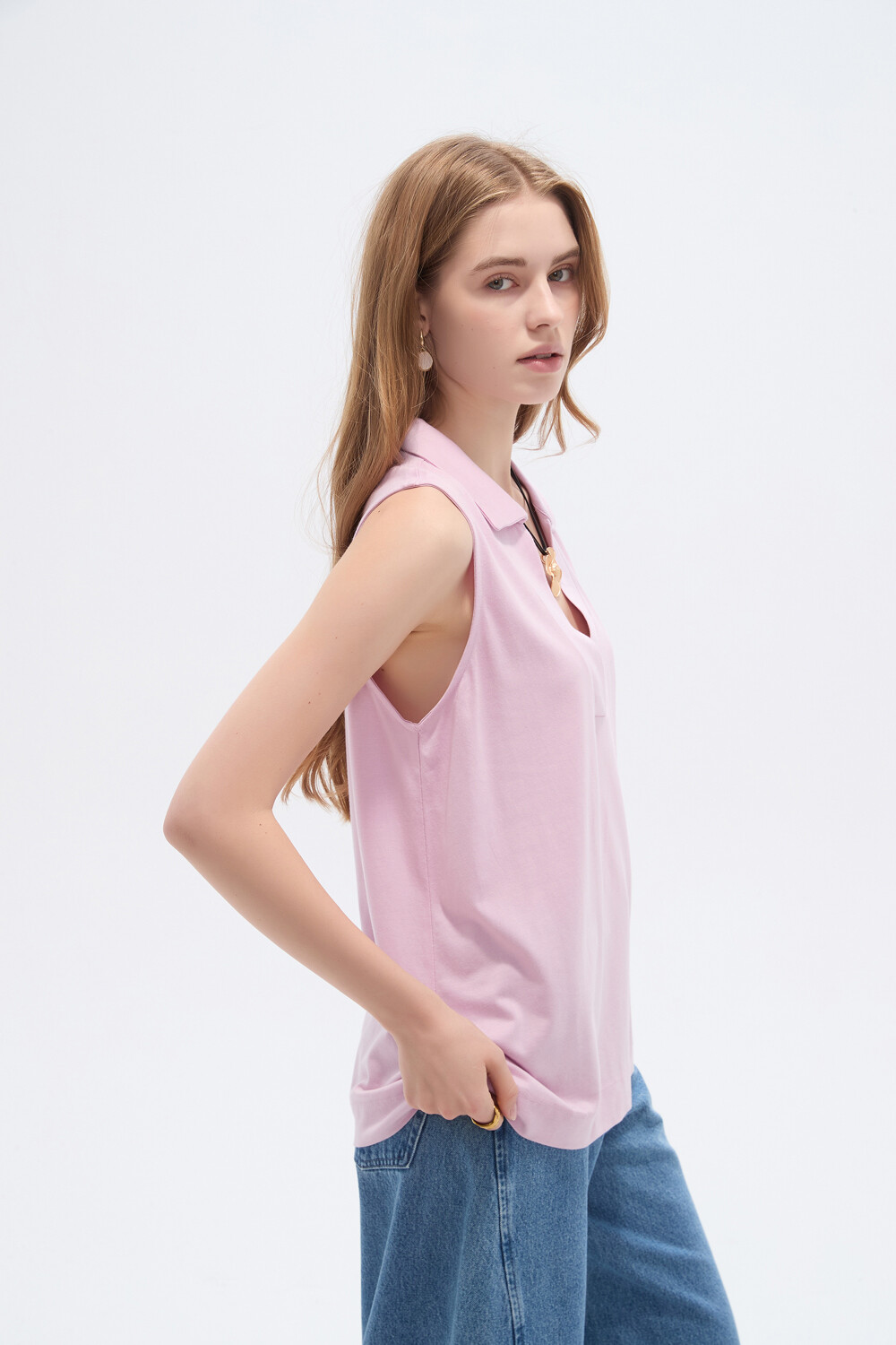 Musculosa Bek Rosa Viejo