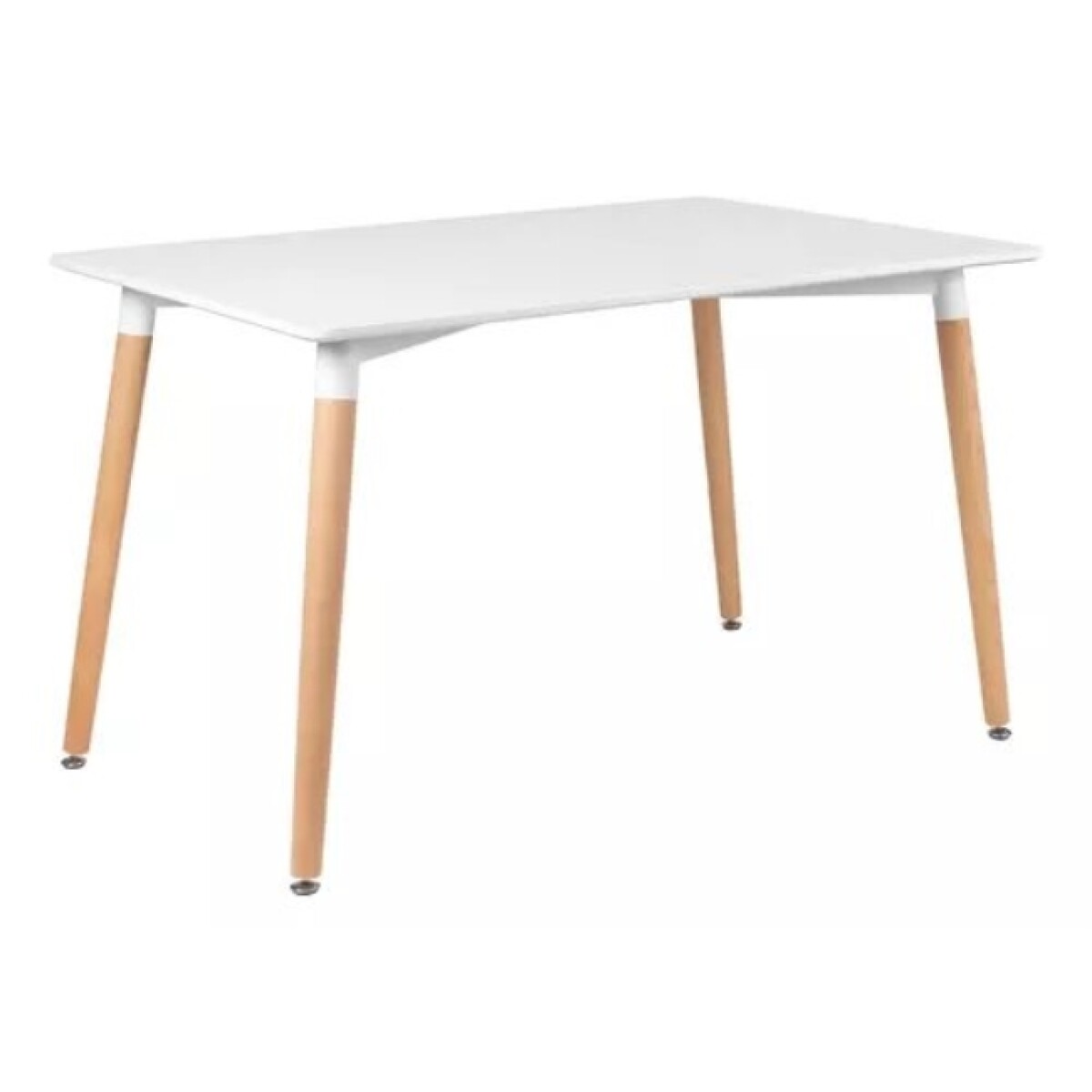 Mesa Comedor Eames Resina Rectangular Blanca 
