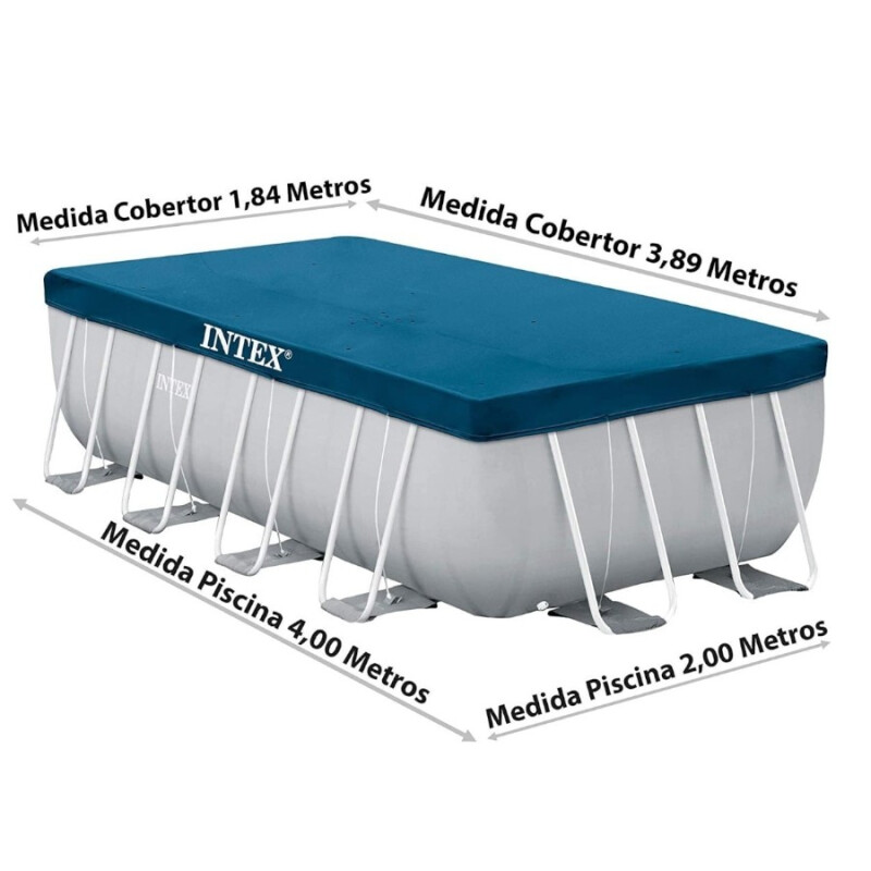 Cobertor para Piscina Estructural 4x2 m Intex Cobertor para Piscina Estructural 4x2 m Intex