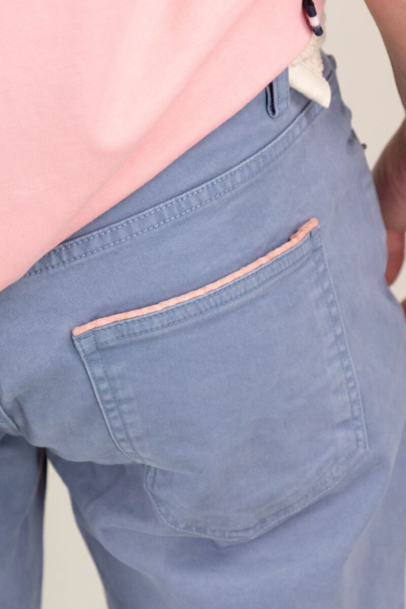 Pantalón 5 Bolsillos Azul