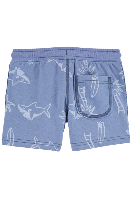 Short de algodón, diseño tiburones Sin color