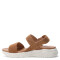 Sandalias de Mujer Lady Confort VITRE con tiras Marrón Camel