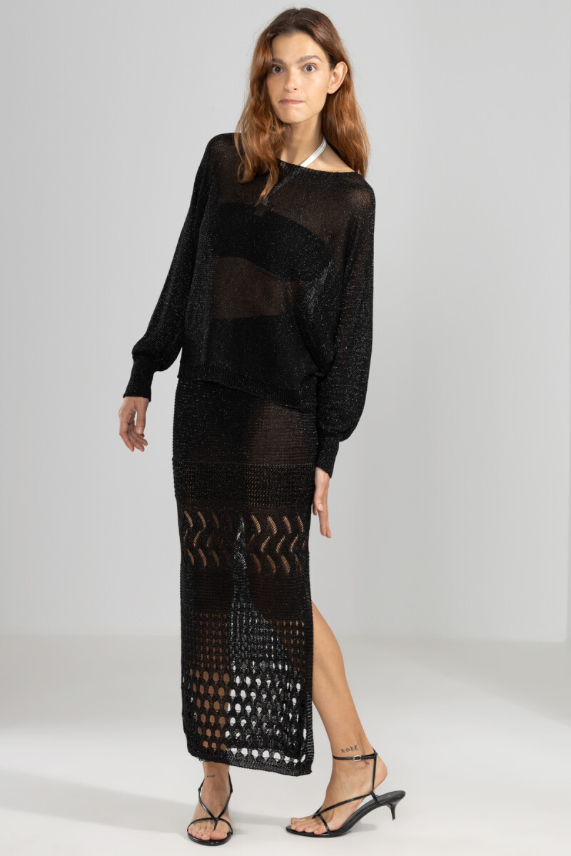 LU SKIRT Negro