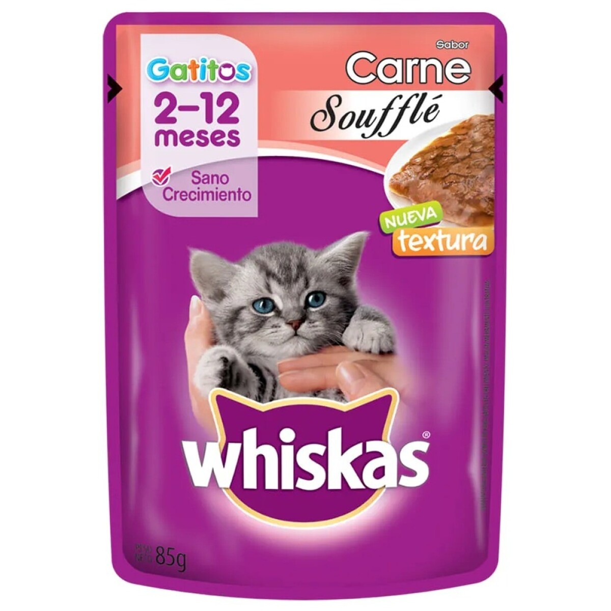 WHISKAS GATITOS SOUFFLE 85 GR 