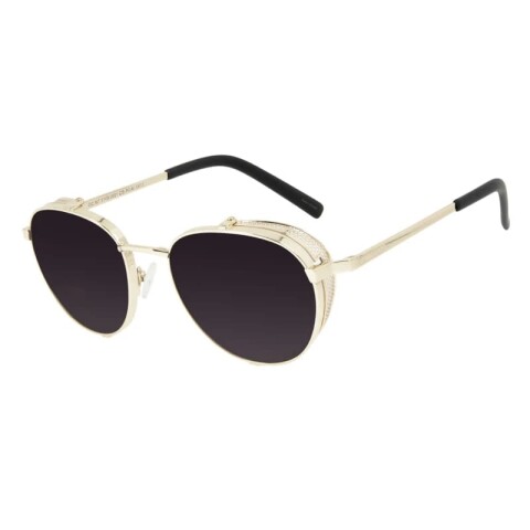 Lentes de Sol Alok Tech In Style Redondo Dorado Lentes de Sol Alok Tech In Style Redondo Dorado