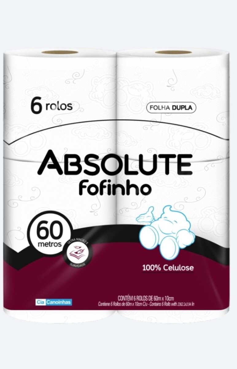 Papel Higienico Fofinho Doble Hoja 6x60mts 