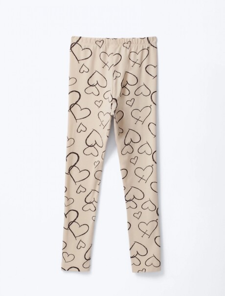 PANTALON LEGGING FEM BEIGE