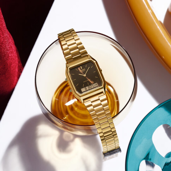 Reloj CASIO AQ230GA-5AMQYDF en Acero Oro Esfera 39mm 0