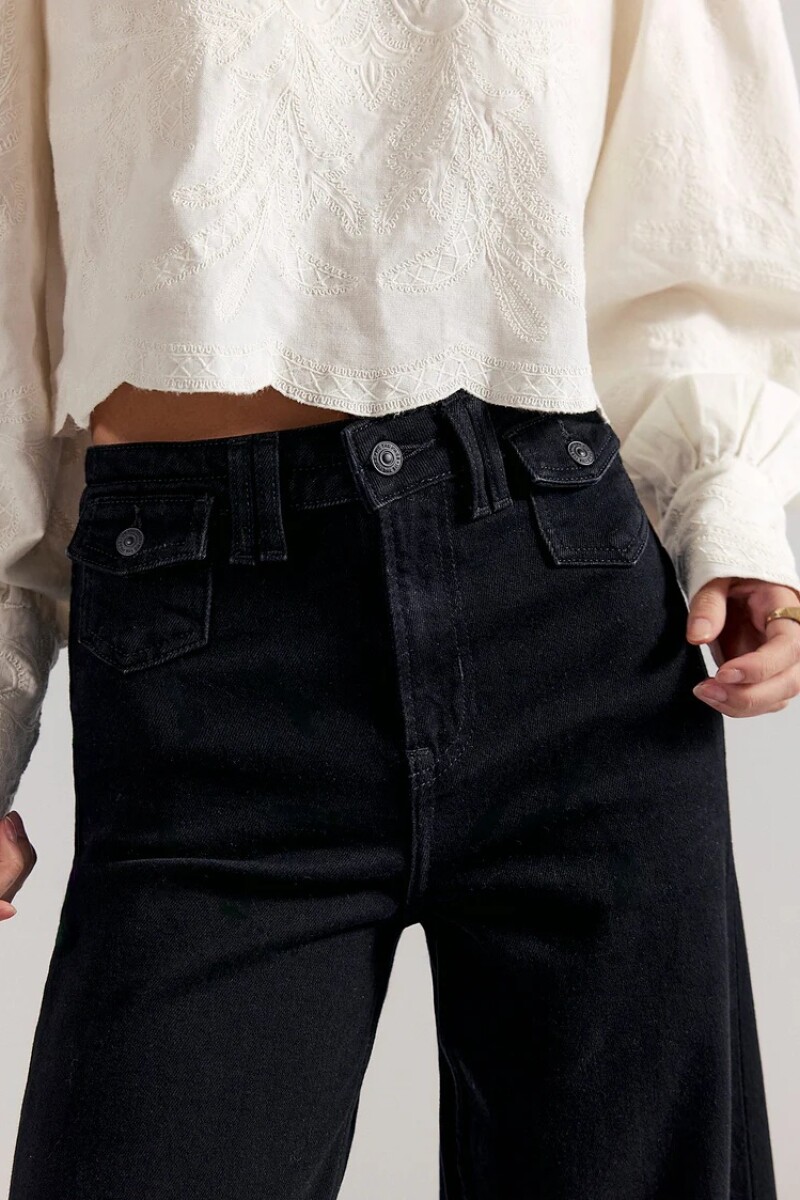 KELLE HIGH RISE PALAZZO Negro