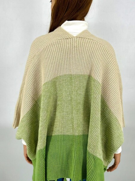 PONCHO SLOWLY 2416 VERDE