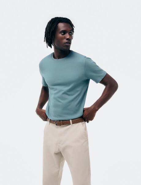 CAMISETA BÁSICA MANGA CORTA VERDE