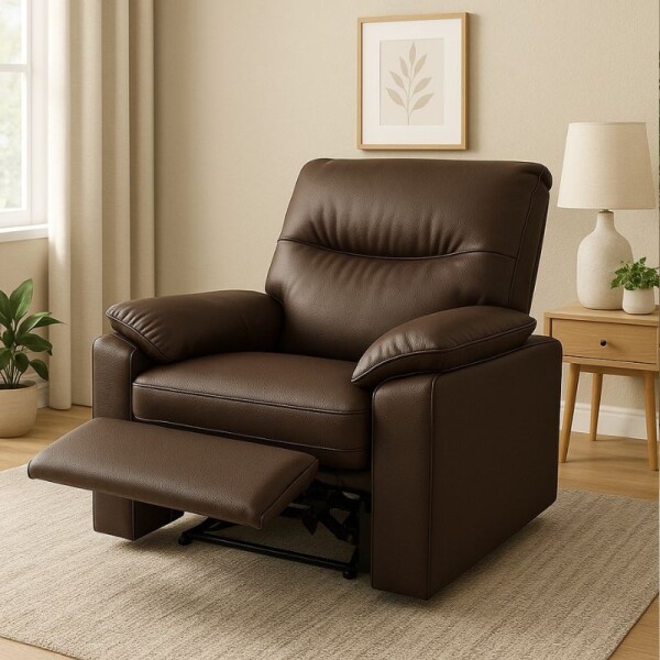 POLTRONA RECLINABLE HOLIDAY - PU MARRON POLTRONA RECLINABLE HOLIDAY - PU MARRON